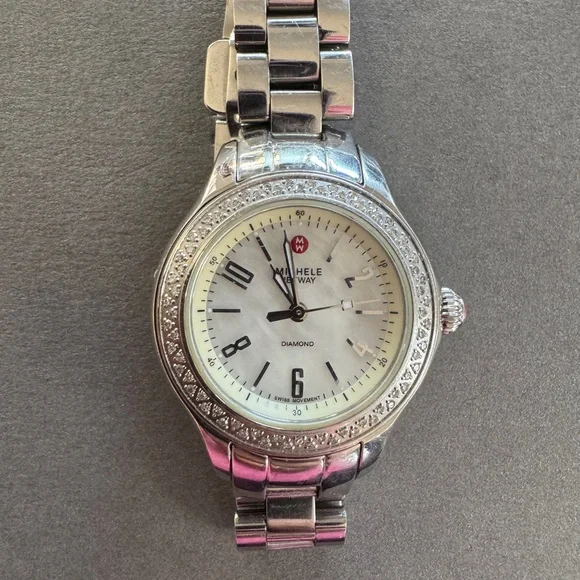 Michele | Accessories | Michele Silver And White Womens  display picture 3